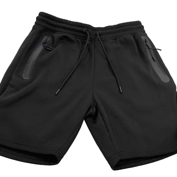 THLETEX Men's Sweat Shorts; Zippered Pockets; Black; Size S - Picture 2 of 5